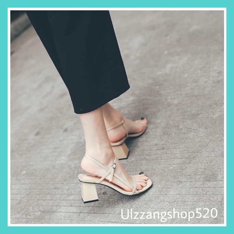 Guốc quai mảnh kiểu dáng Hàn Quốc Ulzzangshop520