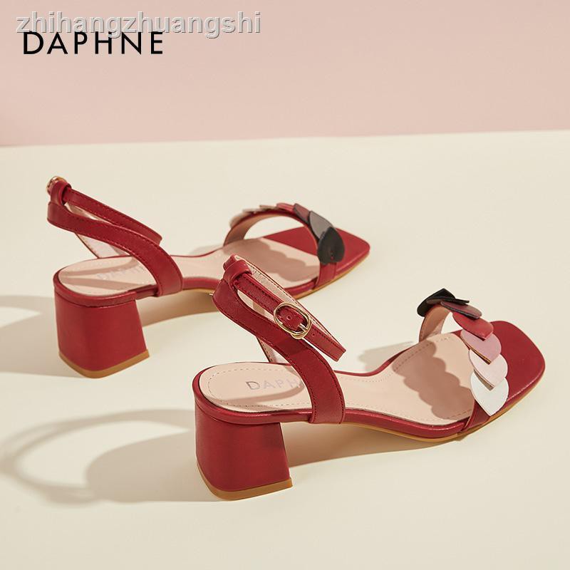 Daphne Giày Sandal Gót Vừa Thời Trang 2020 Cho Nữ Sinh