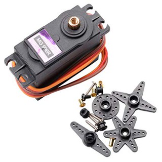 Động cơ RC Servo Metal Gear MG996R bán răng kim loại thép MG996 R MG995 siêu khỏe, siêu bền bằng đồng cho xe điều khiển