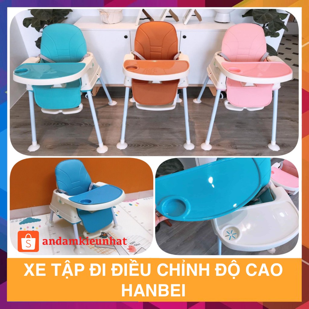 Ghế Ăn Dặm HanBei / 9BABY Điều Chỉnh Độ Cao Các Mức Dành Cho Bé Từ 6 Tháng