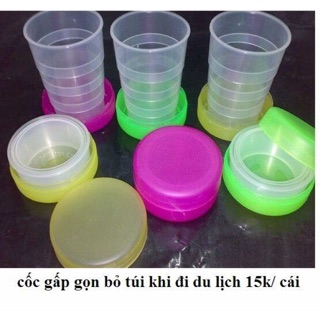 Cốc nhựa gấp gọn bỏ túi