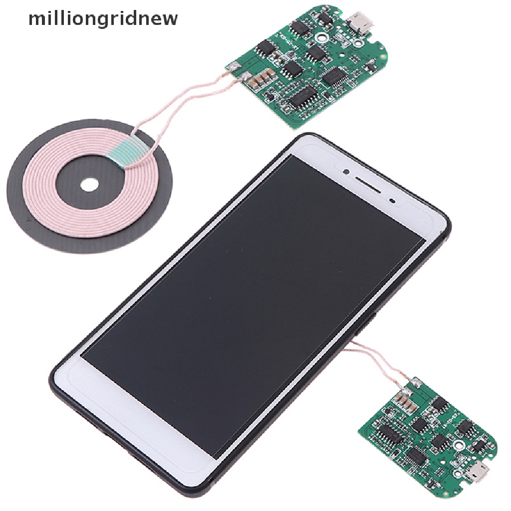 1 Mạch Sạc Qi Không Dây 10W Qi Kèm Cuộn Dây Và Phụ Kiện