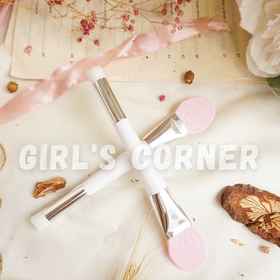 Cọ đắp mặt nạ silicon (2 đầu) - Màu ngẫu nhiên