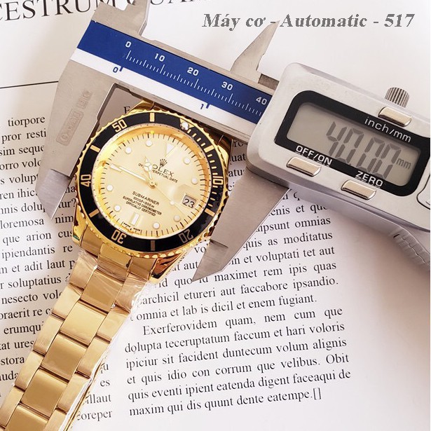 [MÁY CƠ - AUTOMATIC] Đồng hồ nam ROLEX - Máy cơ automatic fullbox bảo hành 24th shopsieucap