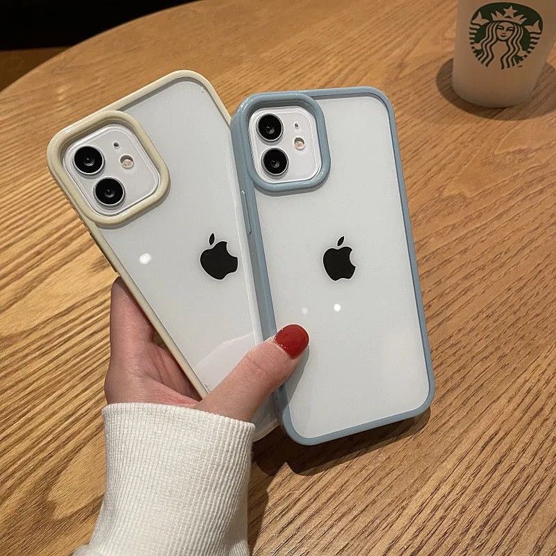 ✧The new high-definition transparent Apple 11promax mobile phone case 11pro acrylic iPhone 12 lovers all-inclusive 12pro anti-fall men and women | BigBuy360 - bigbuy360.vn