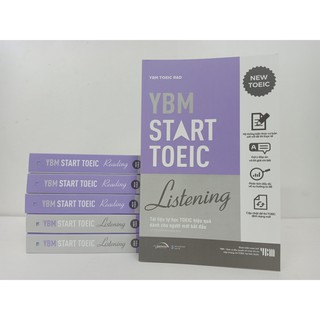 Sách - Lẻ/Combo YBM Start TOEIC Reading + YBM Start TOEIC Listening - Dành cho người mới học TOEIC