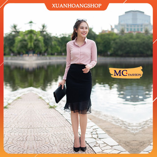 Chân Váy Công Sở Mc Fashion Nữ, Đuôi Cá, Dáng Dài, Ôm, Lưng Cao, Màu Đen, Chất Vải Đẹp, Không Có Túi, Cv0331 | BigBuy360 - bigbuy360.vn