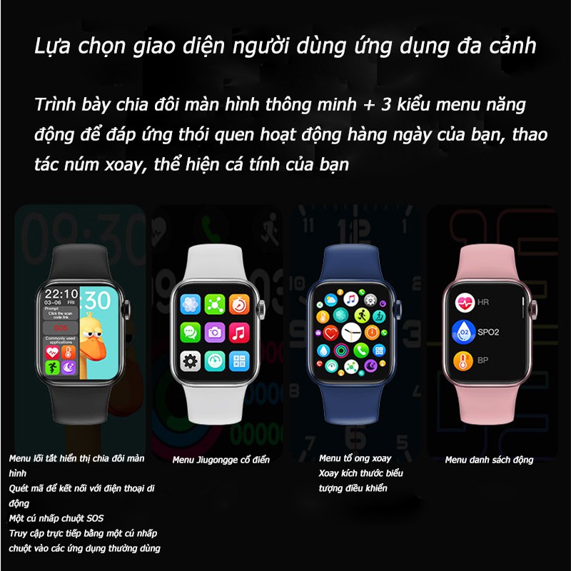 IWO HW12 smart watch Bluetooth call custom watch face Knob Button Smartwatch Apple watch series 6 40 44 mm HW16