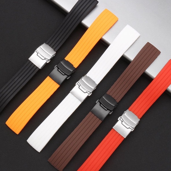 SEIKO Dây Đồng Hồ Đeo Tay Silicon 18mm 20mm 22mm 24mm Cao Cấp Cho Nam Nữ