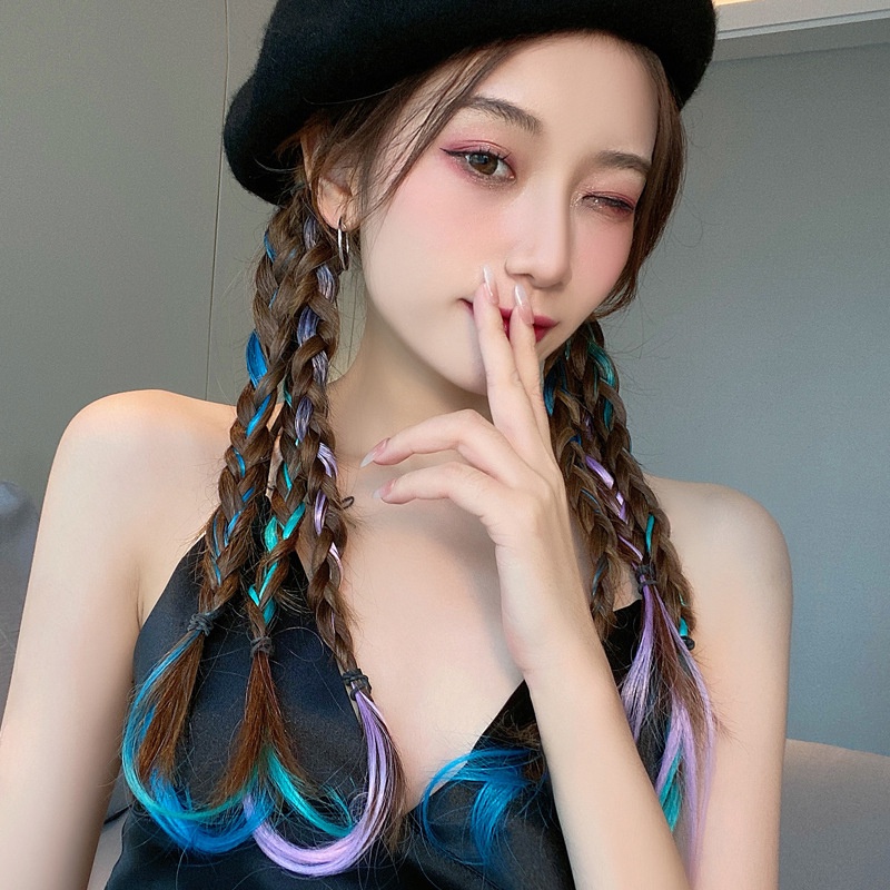 Tóc giả bện phong cách hiphop thời trang cá tính cho nữ