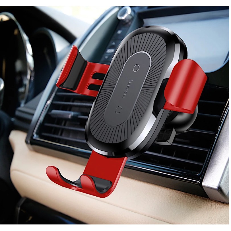 Kẹp cửa gió kèm sạc không dây trên xe hơi BASEUS Gravity Car Mount