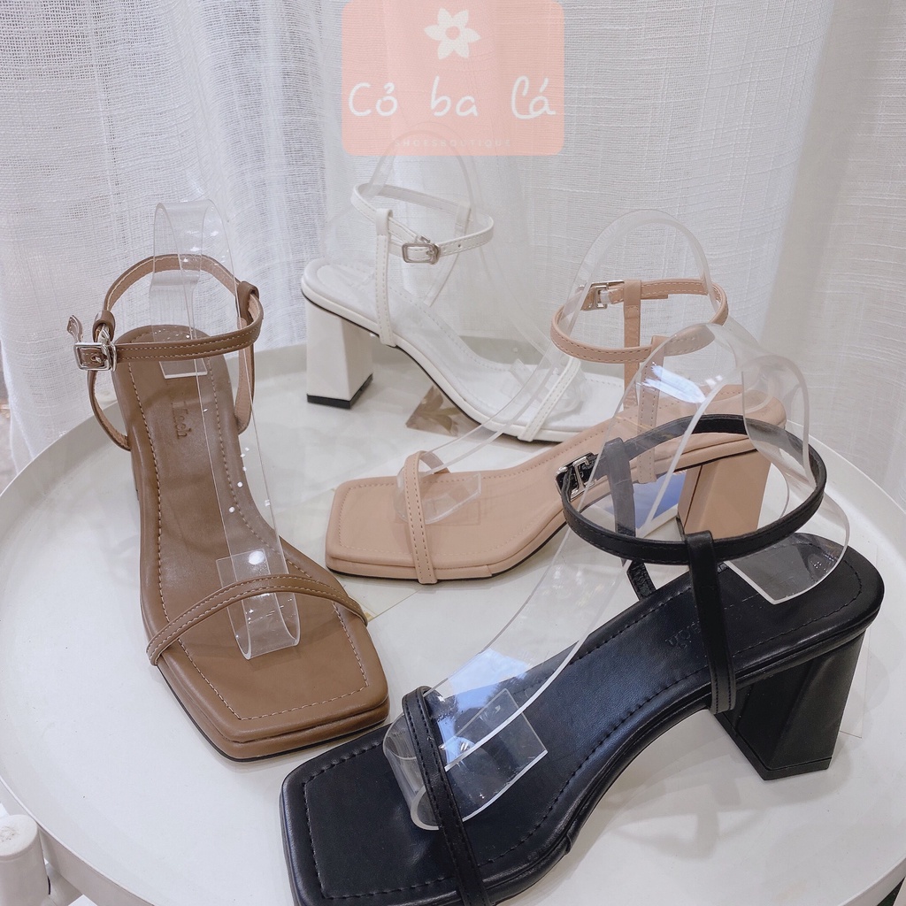GIÀY CAO GÓT NỮ COBALA SHOES - GIÀY SANDAL NỮ THỜI TRANG GÓT VUÔNG QUAI MẢNH 7CM TALON 2 LỚP - G21121600