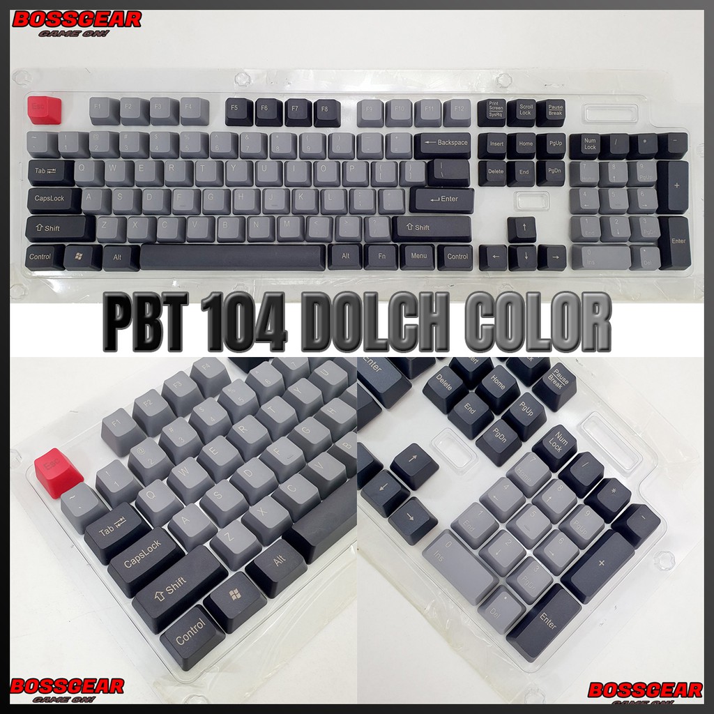 Keycap 108 Phím PBT Dye Sub Màu Dolch ( Thick PBT, OEM Profile, Ansi Layout)