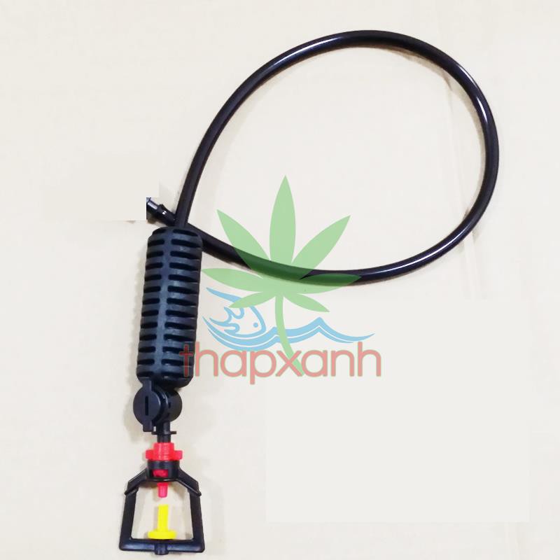 Bộ 5 Kit tưới phun mưa tự xoay tròn 360 độ, tưới treo đầy đủ + Đục lỗ mini