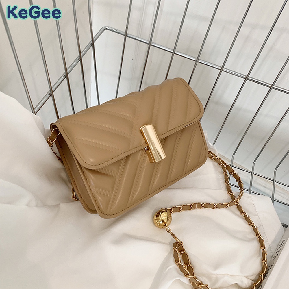 Túi Đeo Chéo Da PU Mini Phong Cách Hàn Quốc Thanh Lịch Dành Cho Nữ