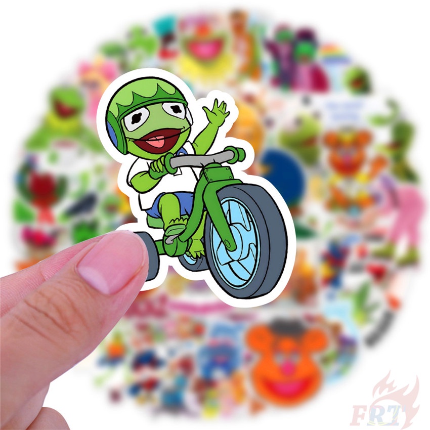 ❉ Miếng Dán Trang Trí Hình Chú Ếch 01 Kermit the Frog ❉ Bộ 50 Miếng Dán Trang Trí Vali Laptop Ván Trượt DIY Thời Trang