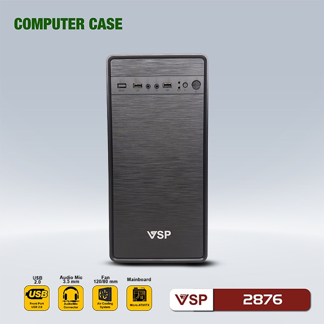 Vỏ Case máy tính VSP 2876 / 2880 / FA-405 eSport Gaming Viễn Dương Computer