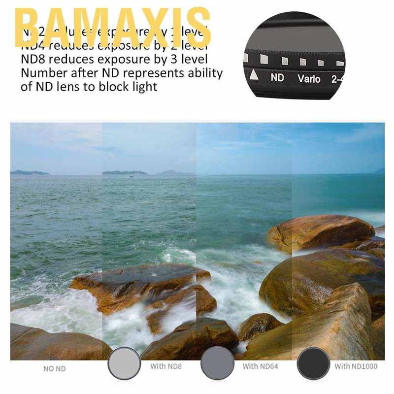 Bamaxis Junestar 62MM Neutral Density Lens ND Filter for Canon/Nikon/Sony/Fujifilm Camera