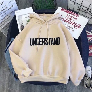 " RẺ " Áo hoodie Unisex dáng suông rộng UNDERSTAN