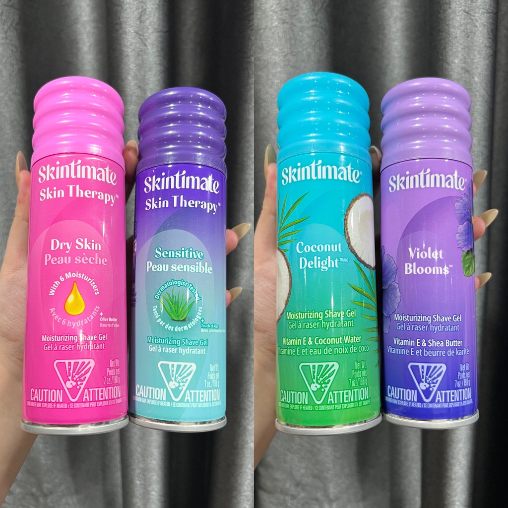 Gel Tạo Bọt Cạo Lông SKINTIMATE Moisturizing Shave Gel 198gr