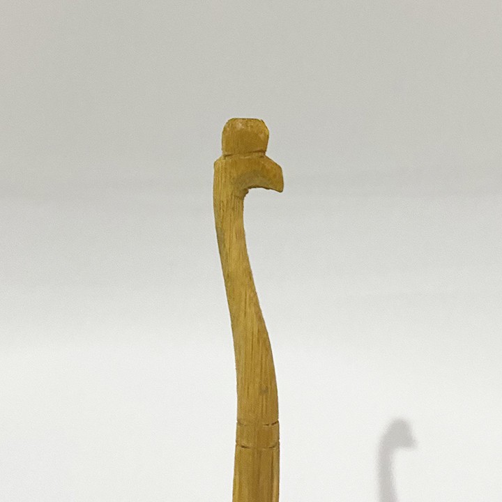Cầu đậu thẳng cho chim khuyên chất liệu gỗ cao cấp khắc hình đầu rồng nổi bật, Phụ kiện lồng chim khuyên