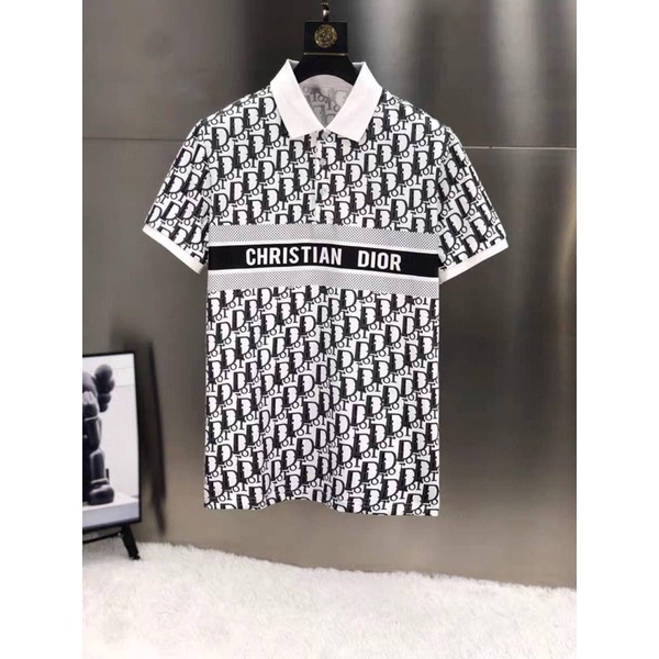 Áo polo nam cấp in hoạ tiết vải cotton thoáng mát phong cách Hàn quốc, áo thun nam cổ trụ quà tặng bạn trai bigsize