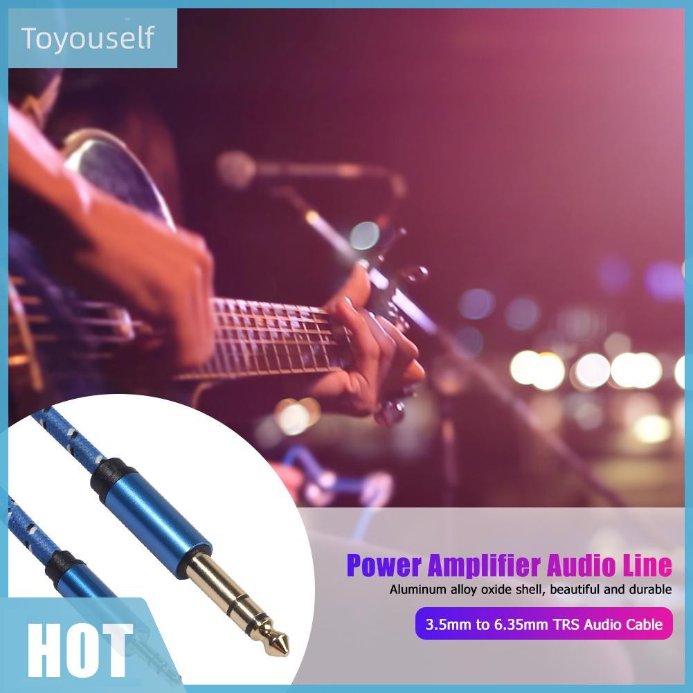 Cáp Chuyển Đổi Âm Thanh Từ Giắc Cắm 3.5mm Sang 6.35mm Trs Cho Đàn Guitar