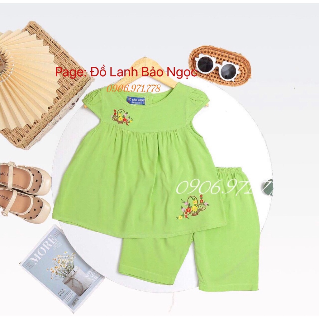 Bộ lửng tay búp 7-20 kg Thương hiệu Bảo Ngọc. Chất vải Tole/Lanh/Tone/Tôn Việt Thắng thấm hút mồ hôi