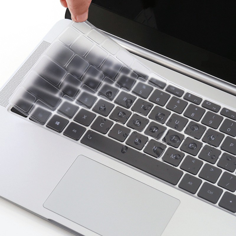 Miếng lót phủ bàn phím màu trong suốt, màu đen cho laptop Mac book