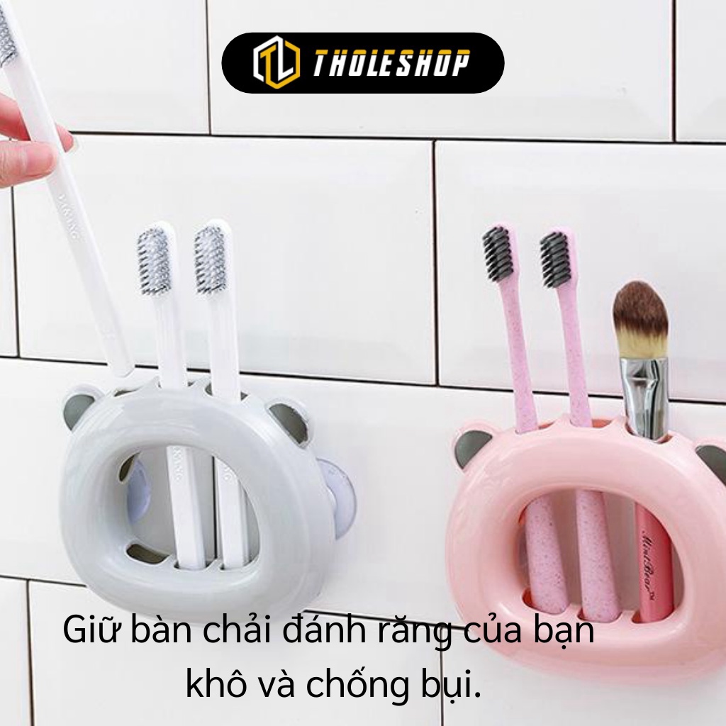 [SGD] Giá Đỡ Bàn Chải - Treo Bàn Chải, Dao Cạo, Đồ Dùng Nhà Tắm Hình Gấu Đáng Yêu 5121