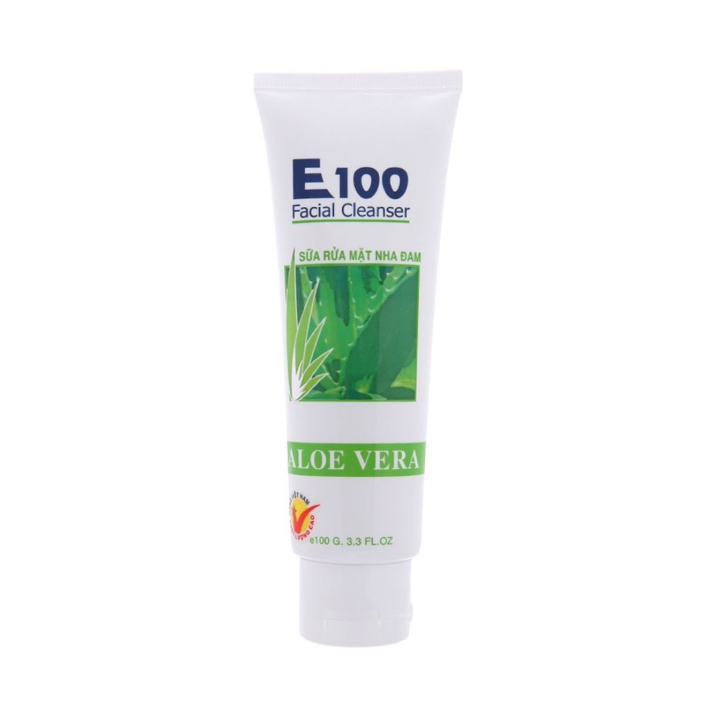 Sữa rửa mặt nha đam E100 aloe vera facial cleanser 100g