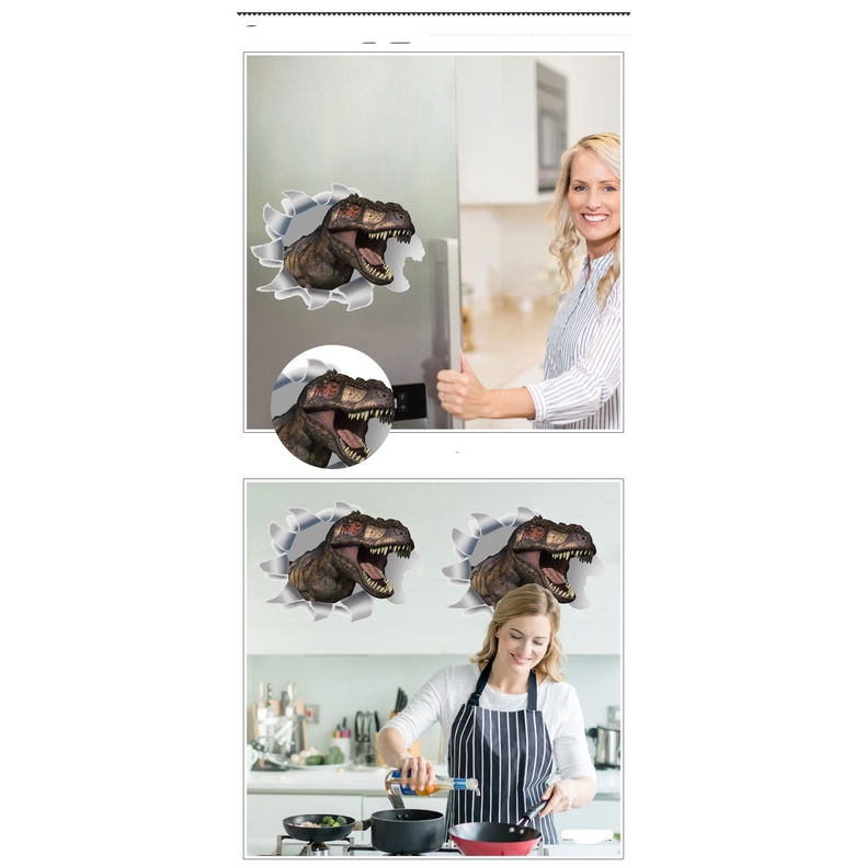 Decan dán tường 3D khủng long bạo chúa AY9265 và -SK2-005