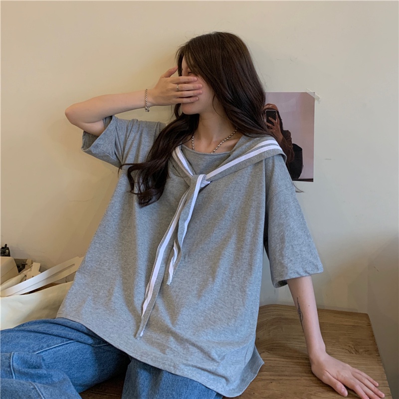 Áo thun nữ SUXI tay ngắn cổ tròn thời trang mùa hè Hàn Quốc