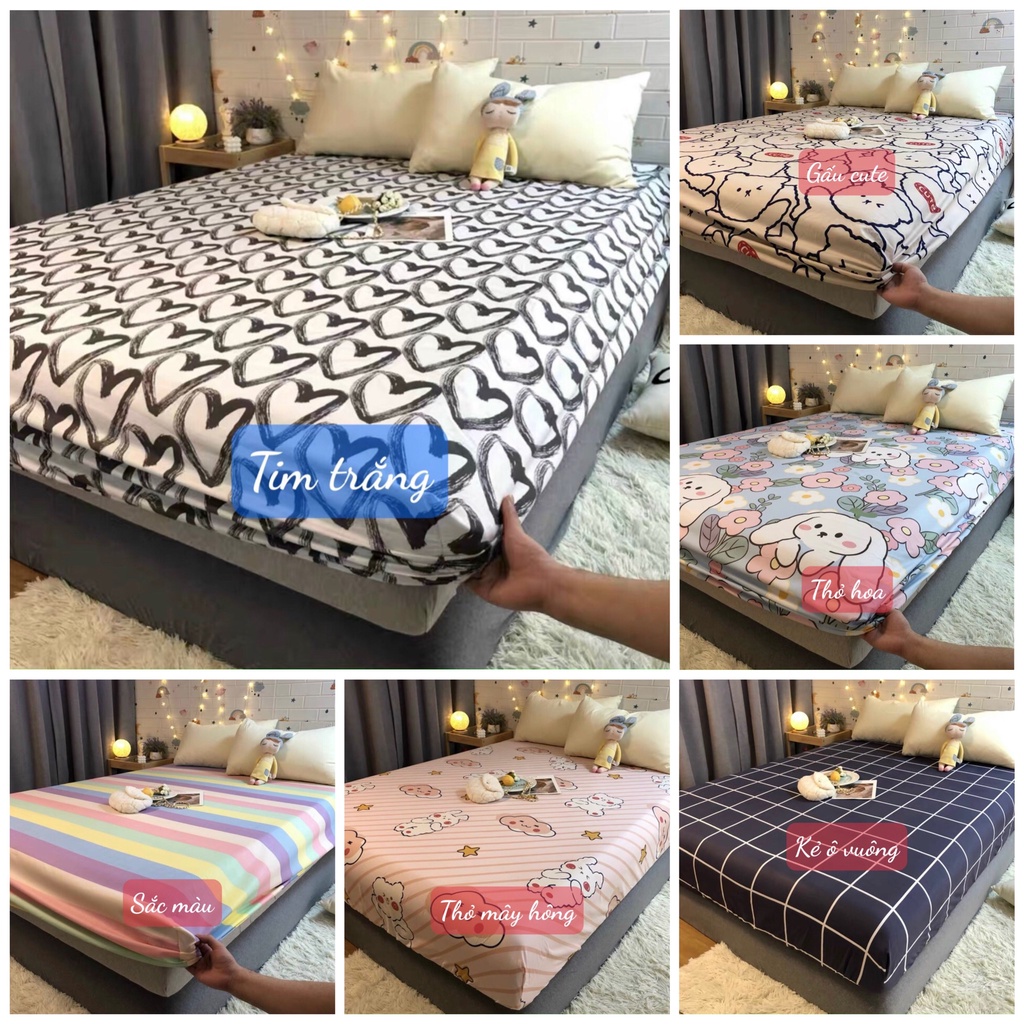 Bộ Ga Gối Cotton Poly Nhập Khẩu,Đủ kích thước,có chọn mẫu-mẫu doremon đàn