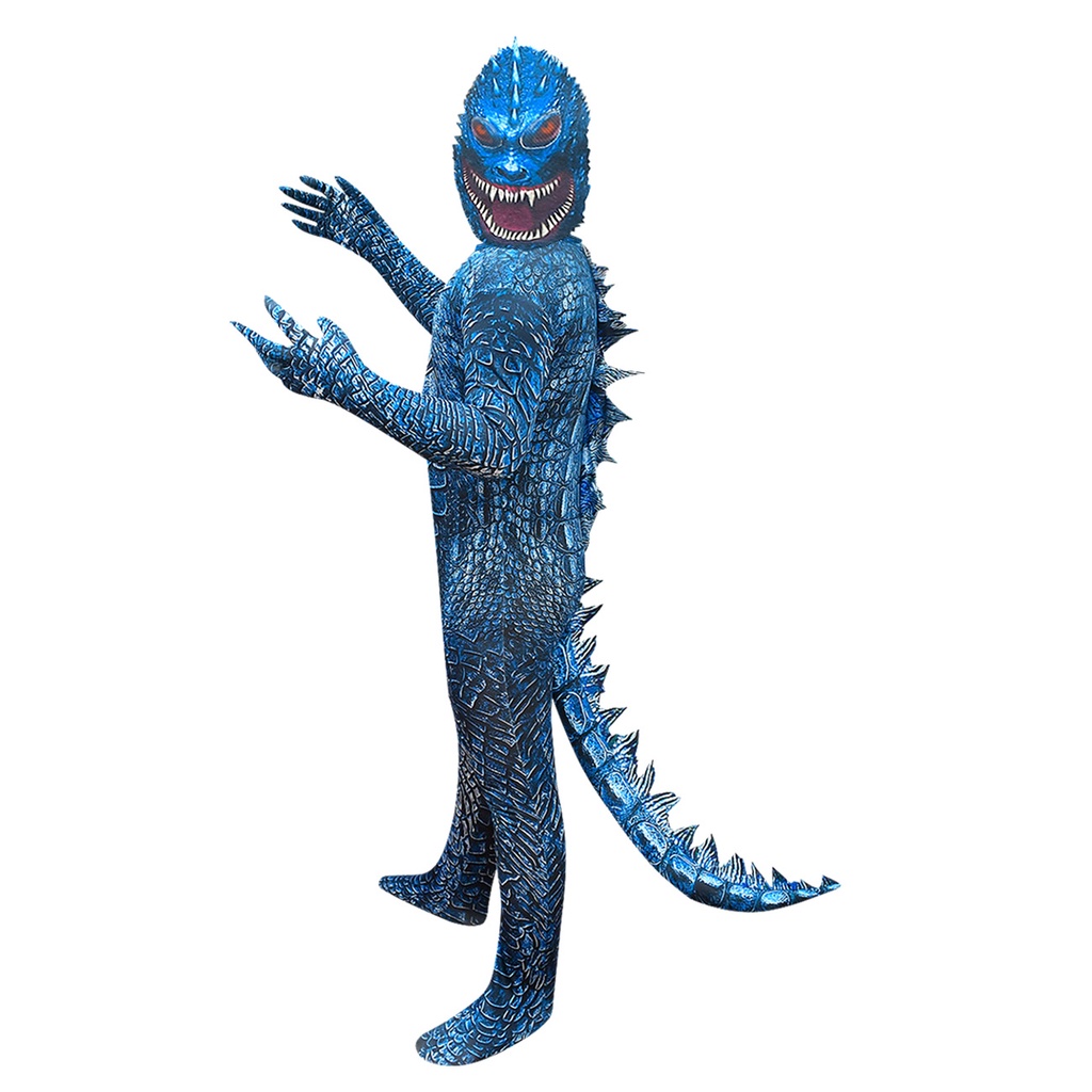 Bộ đồ hóa trang quái vật Godzilla cho bé dịp halloween tùy chọn màu sắc