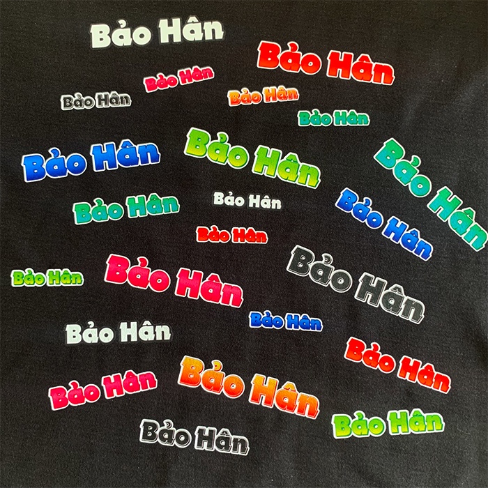 Sticker ủi áo in tên trẻ em GaStickers UT-E01 nhiều kích thước