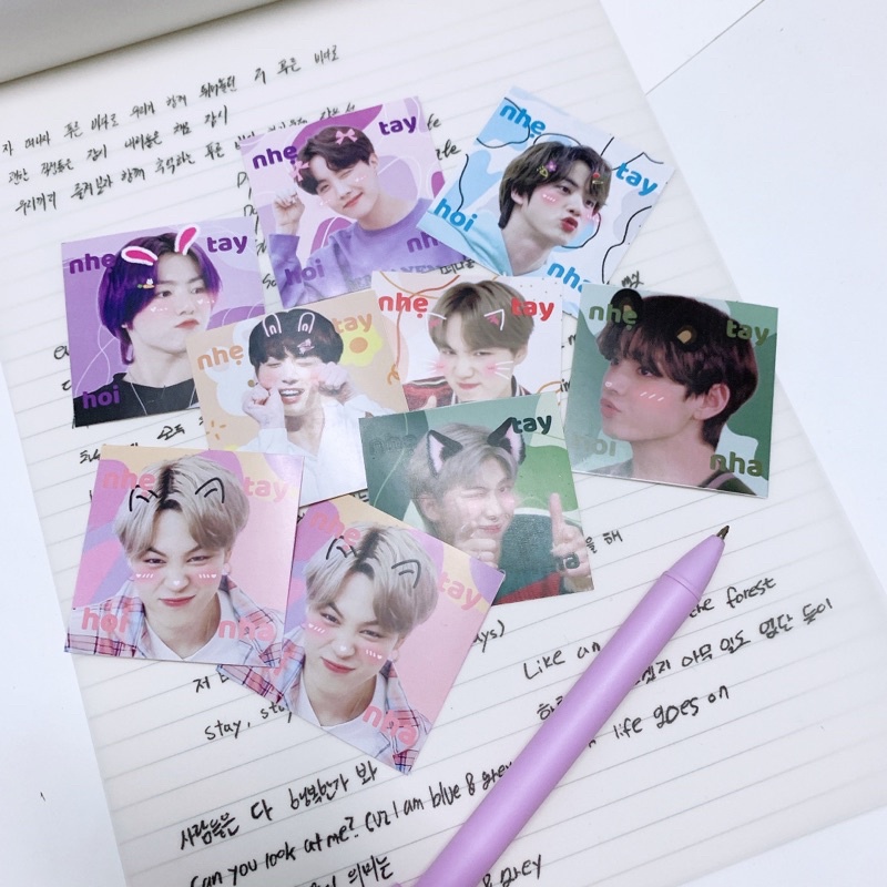 Sticker niêm phong BTS mẫu 2
