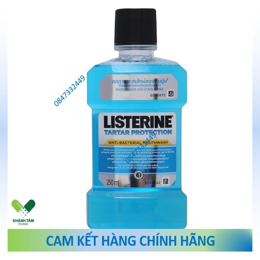 Dòng Nước Súc Miệng Sạch Khuẩn, Bảo Vệ Răng Miệng Listerine (Chai 250ml)