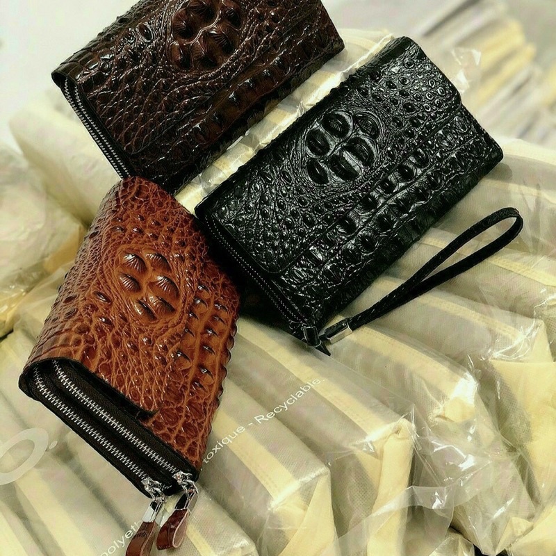 Ví Cầm Tay Cho Nam Da Cá Sấu Clutch Nam Cao Cấp - A&ESHOP 8916
