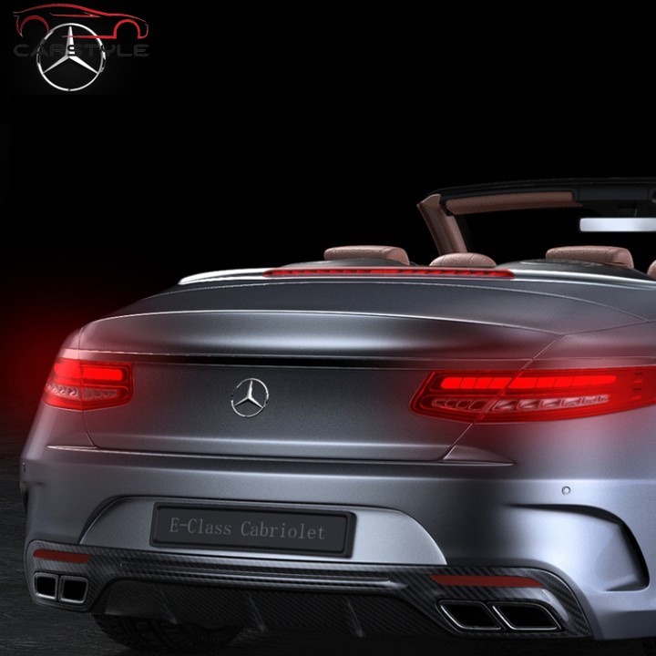 Logo biểu tượng sau xe ô tô Mercedes cao cấp M9 Chân cài 3 chấu