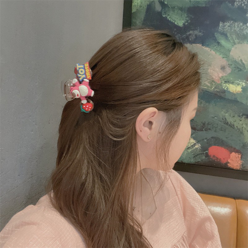 Kẹp tóc báo hồng Pinky , cặp tóc càng cua Hàn Quốc cute dành cho nữ của Ame Beauty