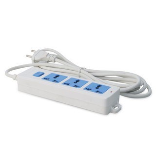 Ổ cắm điện 3 chấu lỗ cấm chữ V đa năng dây dài 3 mét 5 mét Rạng Đông 2200W thích hợp hầu hết các loại phích cắm