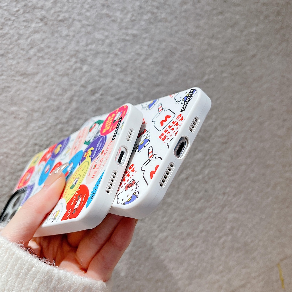 Ốp Điện Thoại Họa Tiết Hello Kitty Dễ Thương Cho iPhone13Pro iP12Pro XS iPhone11 12Promax 13Promax 11 12 13 7P
