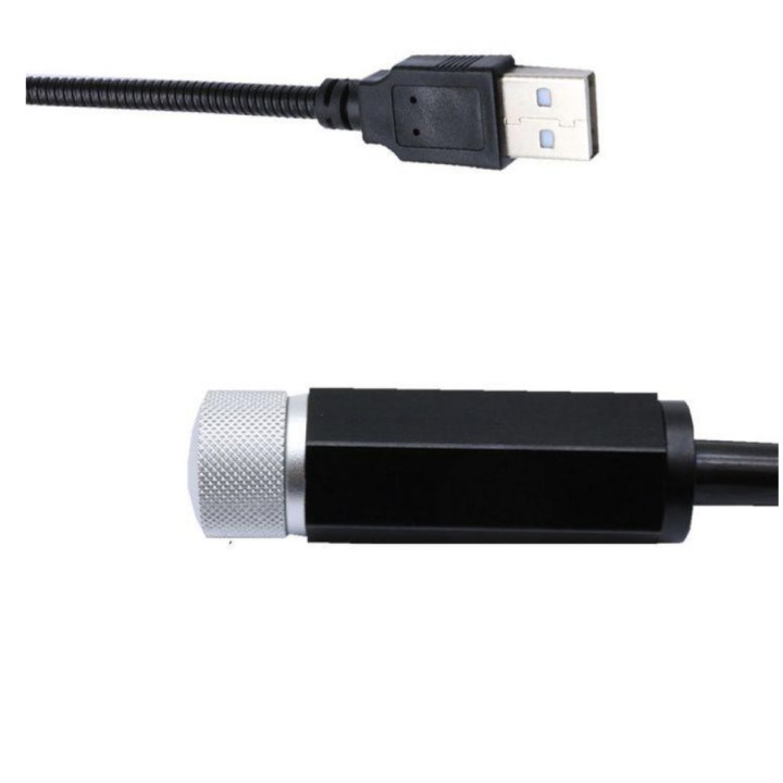 Đèn Led chiếu trần trang trí ô tô nhà cửa ánh sáng đỏ vô cực