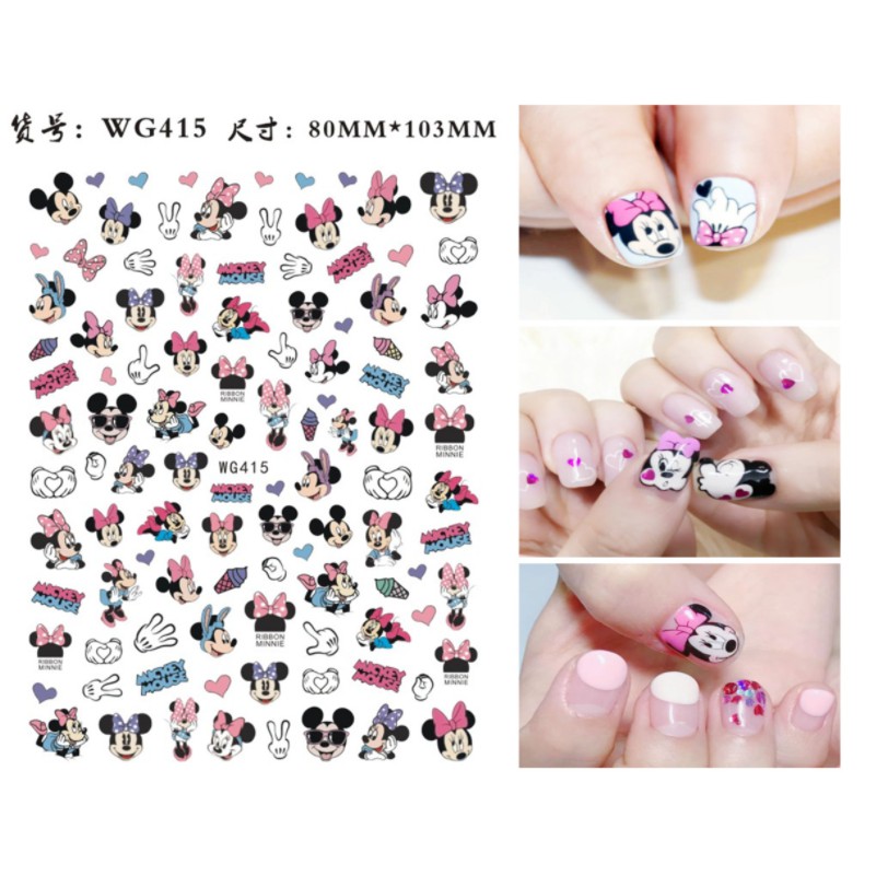 sticker doremon, mickey hoạt hình