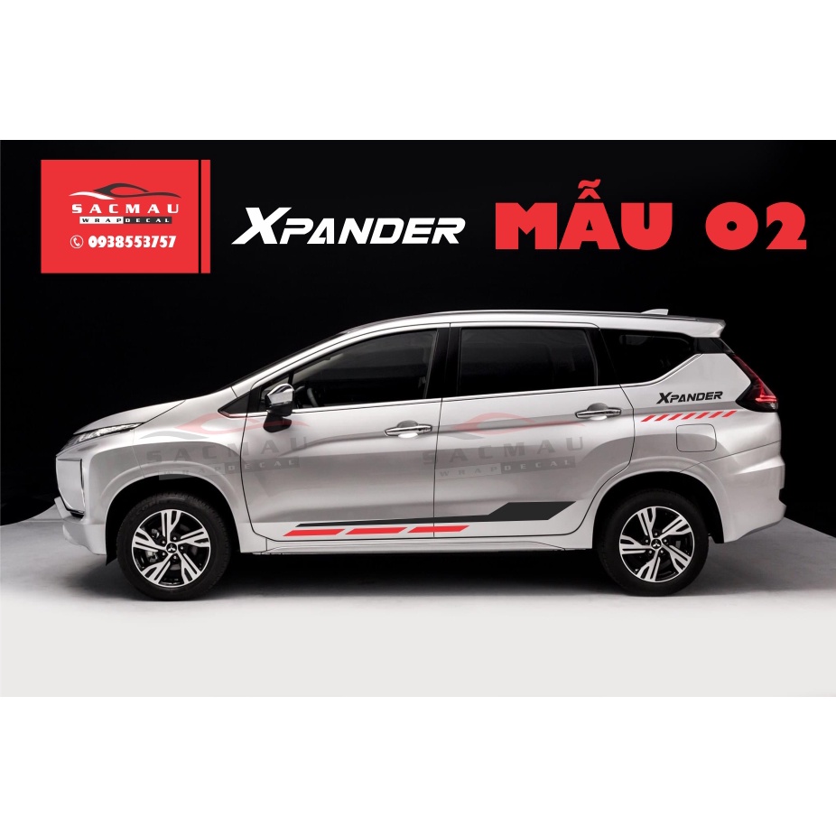 Tem dán xe Mitsubishi Xpander, tem dán trang trí xpander cực đẹp