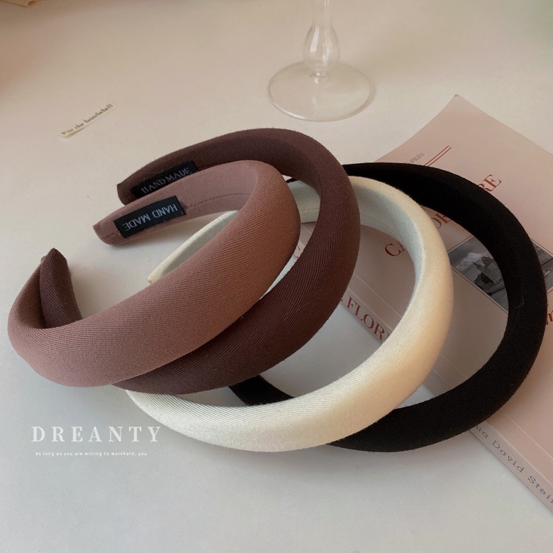 Băng Đô Cài Tóc Bằng Vải Xốp Họa Tiết Hoạt Hình Đơn Giản Thời Trang Hàn Quốc