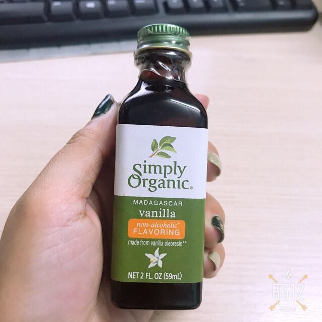 [Mã GROHOT giảm 8% đơn 199K] Chiết xuất vani hữu cơ không cồn Simply organic 59ml - Date: 5/2022