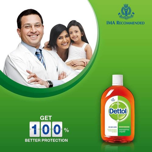 Combo 02 chai dịch khử trùng Dettol Antiseptic Liquid 550ml