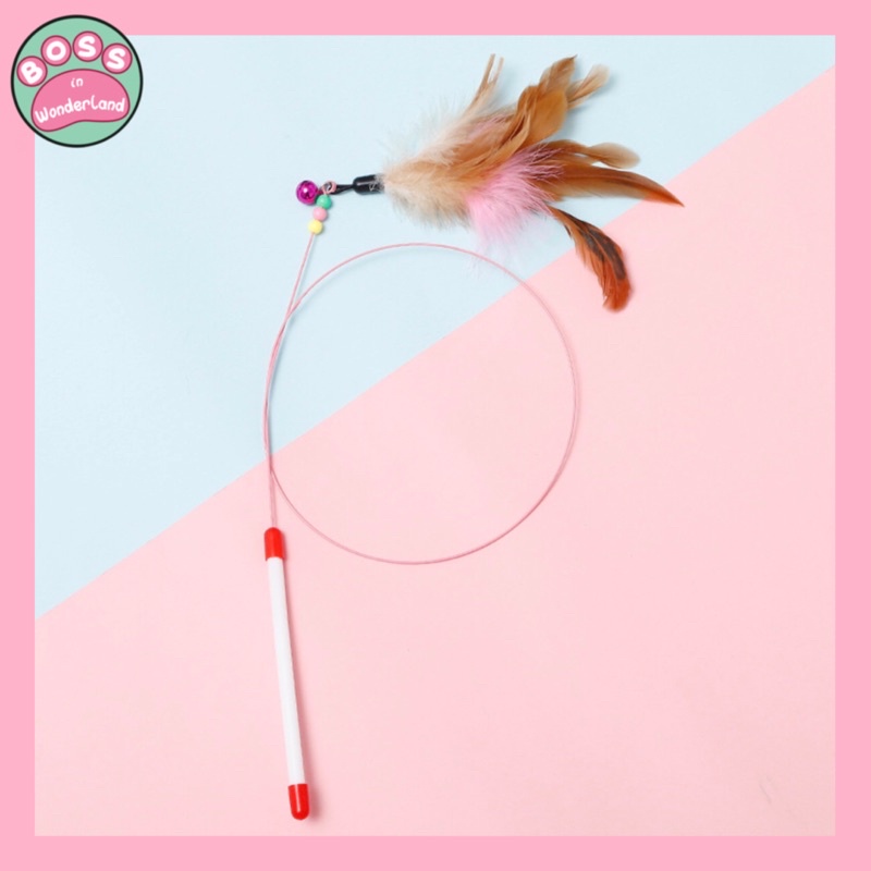 ĐỒ CHƠI CẦN CÂU LÔNG VŨ, CẦN CÂU CÁ CHO MÈO VỜN